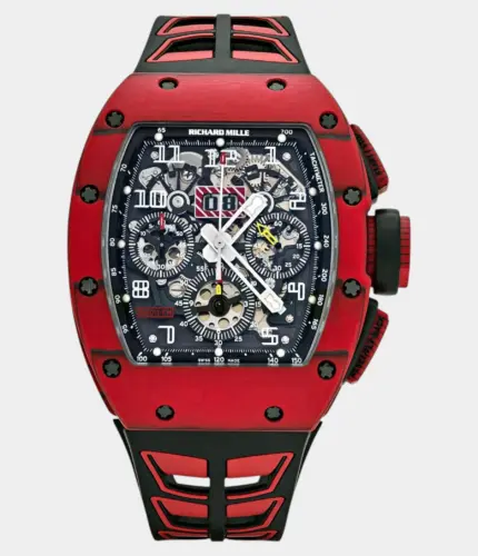 Richard Mille RM 011 Automatic Flyback Chronograph Red Quartz TPT Watch Replik
