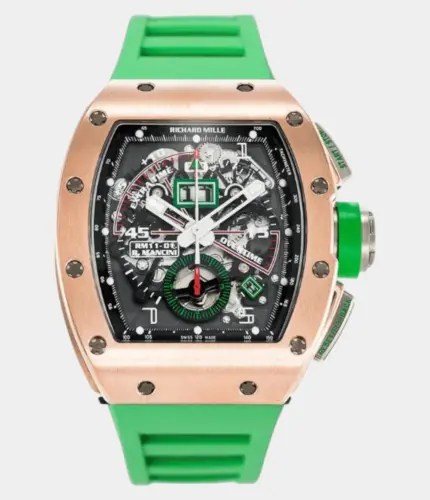 Richard Mille RM 11-01 Robert Mancini Chronograph Flyback Rose Gold Watch Replik