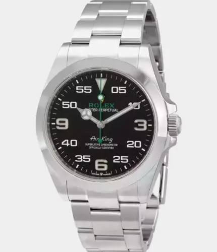 Rolex Air-King 126900 Silver Oyster Bracelet with Silver Bezel Replik