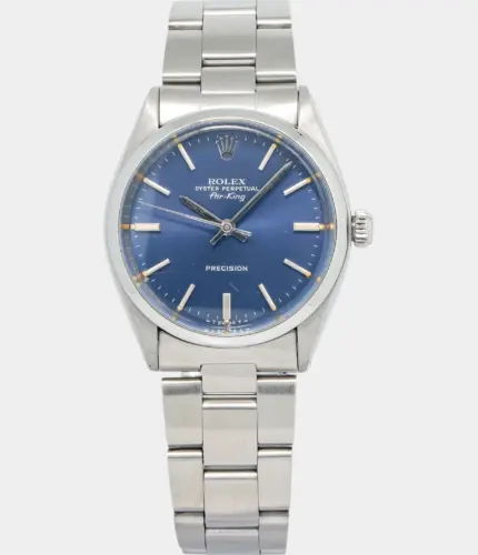 Rolex Air King 5500 Stainless Steel Royal Blue Dial Automatic Men's Watch Replik