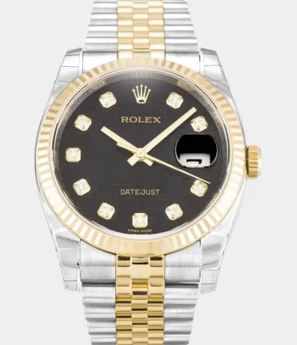 Rolex Datejust 116233 Black Jubilee Dial Watch Replik