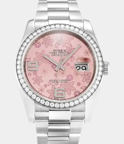 Rolex Datejust 116244 Pink Floral Dial Watch Replik