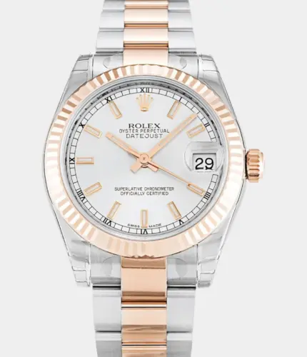Rolex Datejust 178271 Silver Dial Two-Tone Stainless Steel & Everose Gold Watch Replik