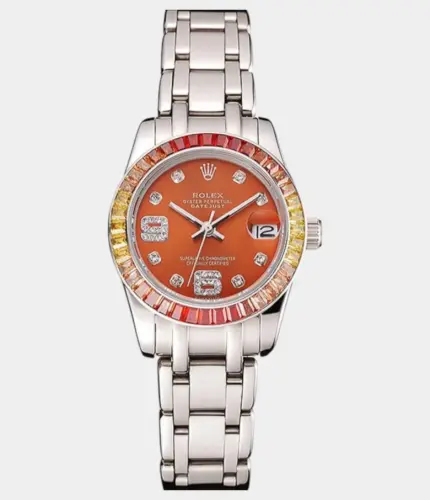 Rolex Datejust 33mm Orange Dial REP016821 Watch Replik