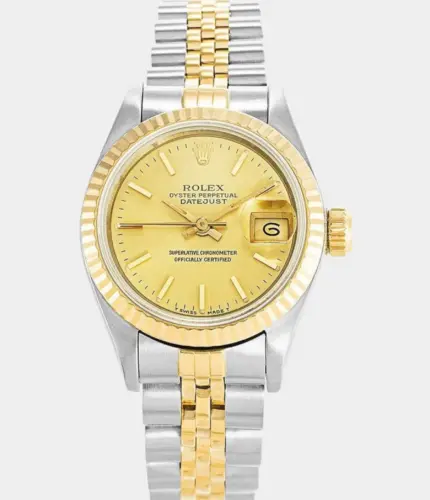 Rolex Datejust 69173 Gold Dial Women’s Luxury Watch Automatic Stainless Steel Replik