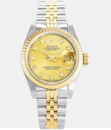 Rolex Datejust 69173 Gold Dial Women's Luxury Watch Automatic Stainless Steel Replik
