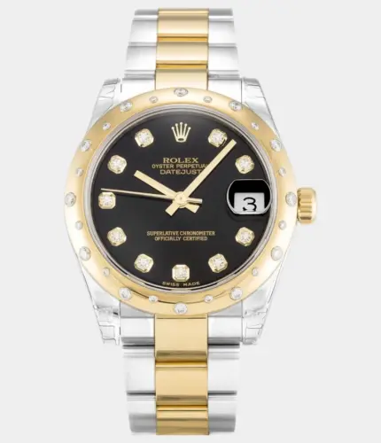 Rolex Datejust Mid-Size 31mm Black Dial 178343 Watch Replik