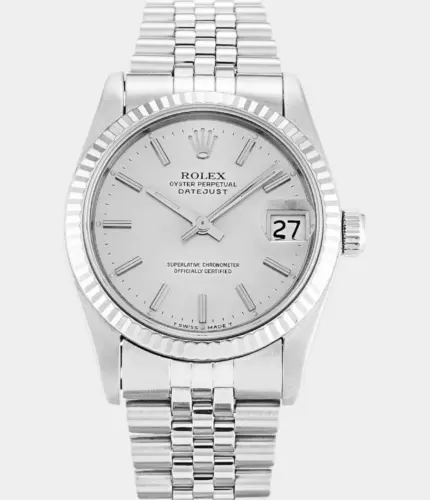 Rolex Datejust Mid-Size 68274 Silver Dial Watch Replik