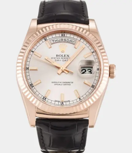 Rolex Day-Date 118135 Silver Dial Watch Replik
