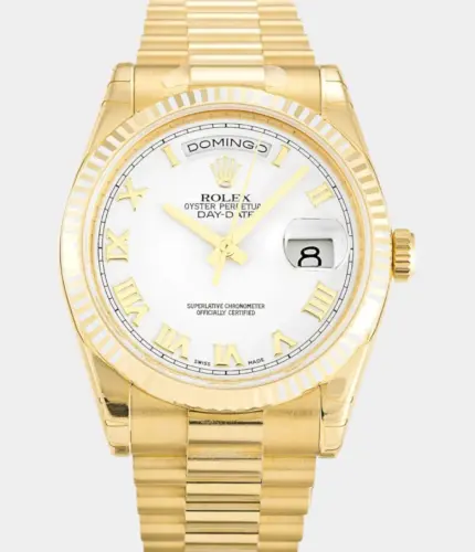 Rolex Day-Date 118238 White Dial Watch Replik