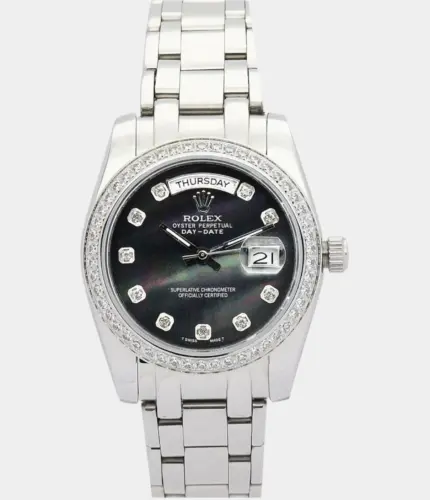Rolex Day-Date 118346 Black Dial Watch Replik