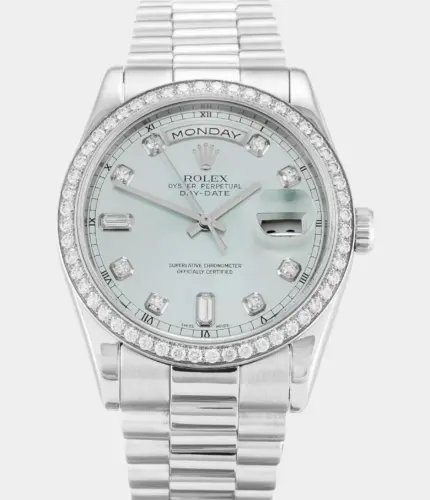 Rolex Day-Date 118346 Blue Dial Watch Replik