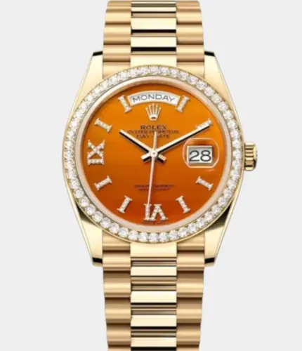 Rolex Day-Date 128348RBR Carnelian Dial Watch Replik