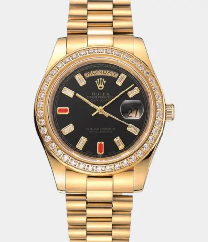Rolex Day-Date 1454101 Black Dial Watch Replik