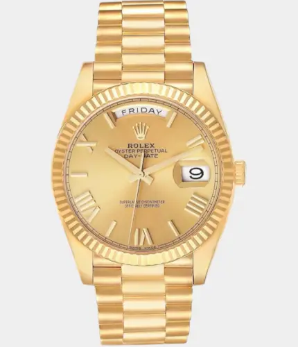 Rolex Day-Date 228238 Roman Champagne Dial Watch Replik