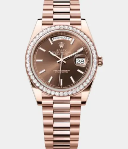 Rolex Day-Date 228345RBR Chocolate Dial Watch Replik