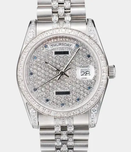Rolex Day-Date 41985 Diamond Dial Watch Replik