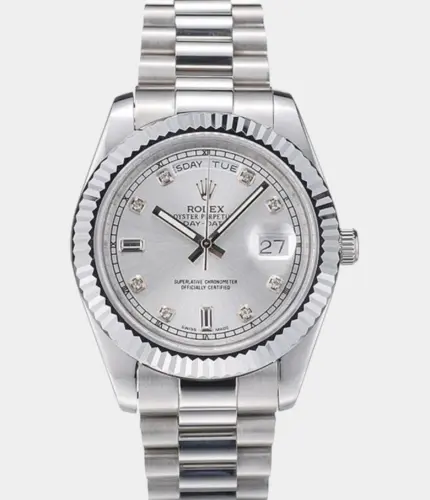 Rolex Day-Date 41995 Silver Dial Watch Replik