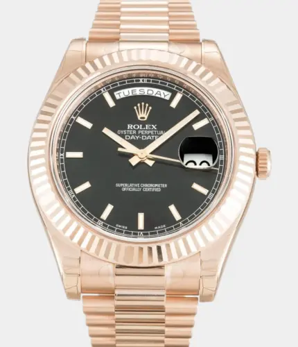 Rolex Day-Date II 218235-2 Black Dial Watch Replik
