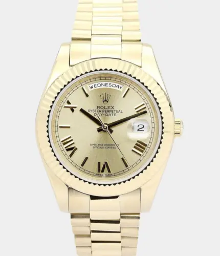 Rolex Day-Date II 218238 Gold Dial Watch Replik