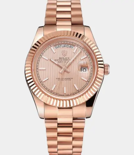 Rolex Day-Date REP016823 Rose-Gold Dial Watch Replik