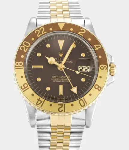 Rolex GMT-Master 1675 Copper Dial Stainless Steel & Yellow Gold Plated Replik