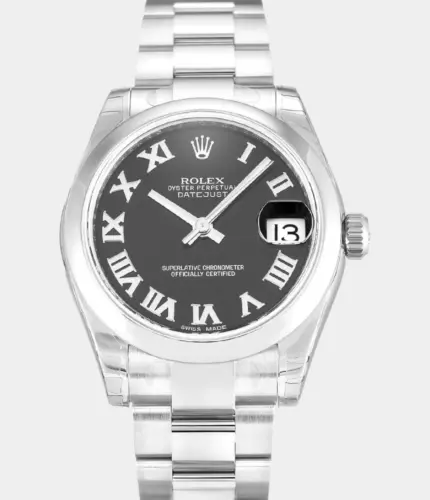Rolex Lady-Datejust 178240 Black Dial Stainless Steel Watch Replik