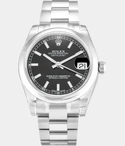 Rolex Lady-Datejust 178240 Black Dial Stainless Steel Watch Replik