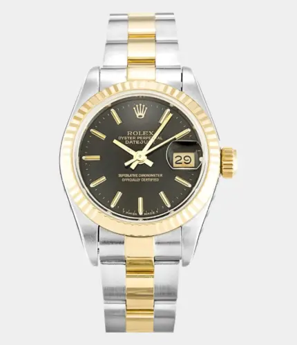 Rolex Lady-Datejust 26mm Black Dial 69173 Watch Replik