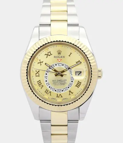 Rolex Sky-Dweller 326938-2 Gold Dial Watch Replik