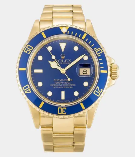 Rolex Submariner 40mm Blue Dial 16618LB Watch Replik