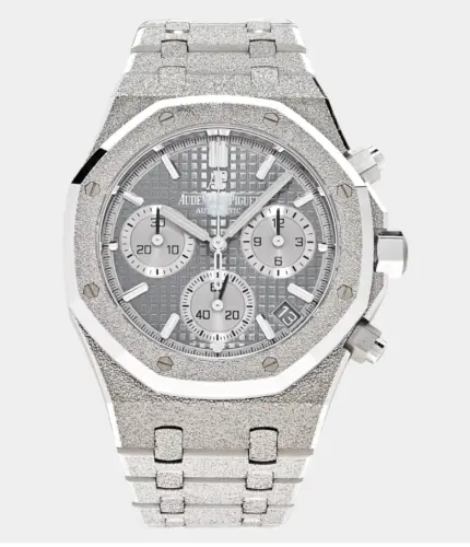 Audemars Piguet Royal Oak Chronograph Frosted White Gold Limited Edition Replik