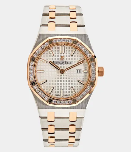 Audemars Piguet Royal Oak 'Ladies' Quartz Rose Gold Stainless Steel Diamond Bezel Replik