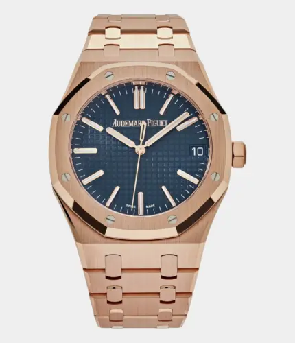 Audemars Piguet Royal Oak Selfwinding Rose Gold Blue Dial Replik