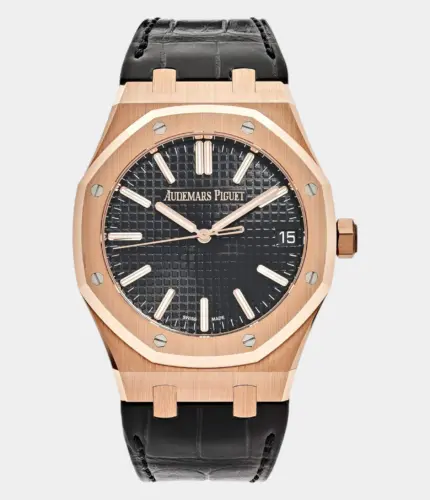 Audemars Piguet Royal Oak Rose Gold Black Dial Replik