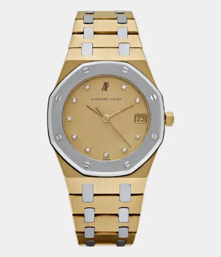 Audemars Piguet Royal Oak Yellow Gold White Gold Diamond Dial Quartz Replik