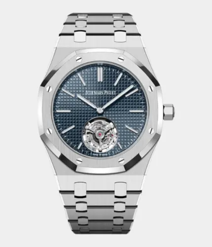Audemars Piguet Royal Oak Flying Tourbillon Extra-Thin Stainless Steel Blue Dial Replik