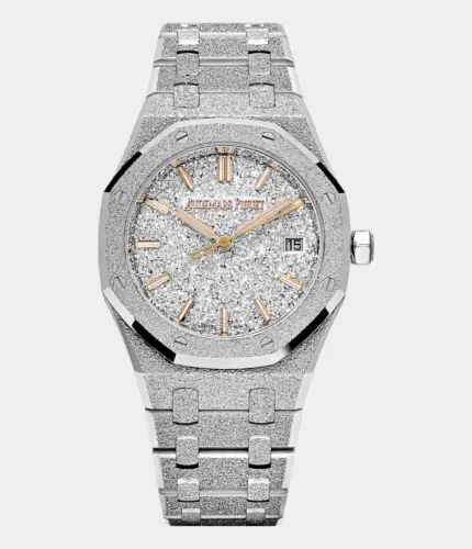 Audemars Piguet Royal Oak Frosted White Gold Crystal Sand Dial Replik