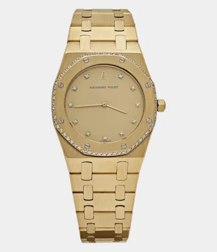 Audemars Piguet Royal Oak Yellow Gold Diamond Dial Diamond Bezel Quartz Replik