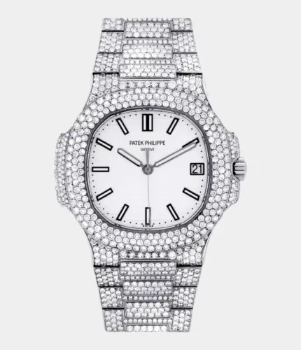 Iced Out Diamond Patek Philippe Nautilus | Stainless Steel Replik