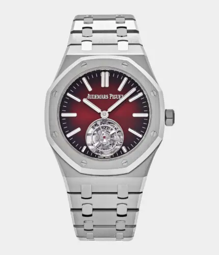 Audemars Piguet Royal Oak Selfwinding Flying Tourbillon Red Burgundy Stainless Steel Replik