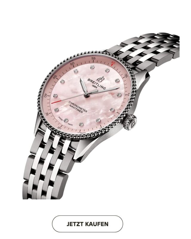 Breitling Navitimer 32 – Stainless Steel with Pink Mother-of-Pearl Diamond Dial Replik