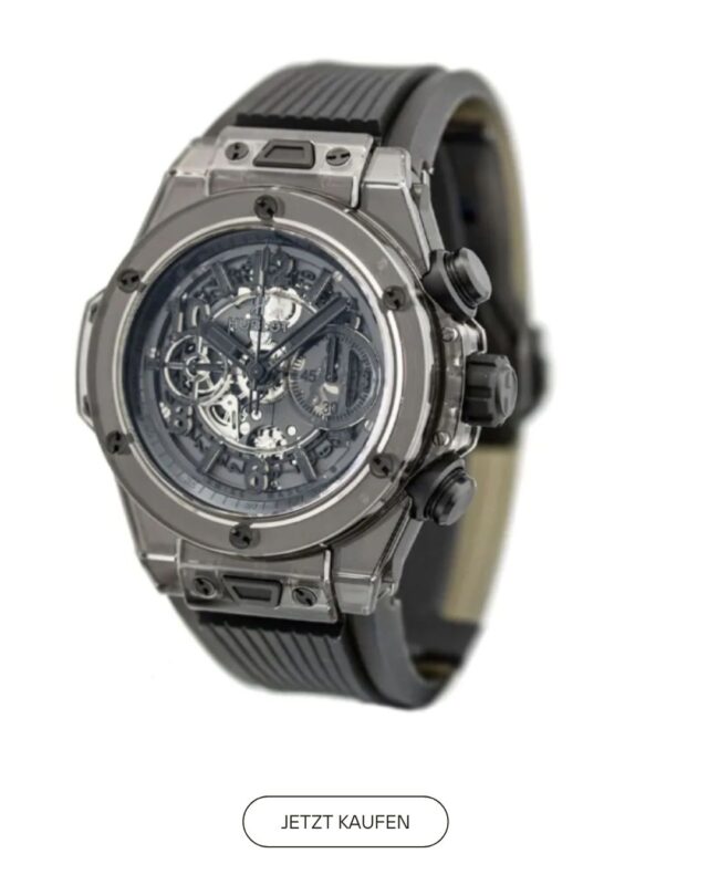 Hublot Big Bang 411.JB.4901.RT 45mm Sapphire All Black Skeleton Dial Flyback Chronograph Replik