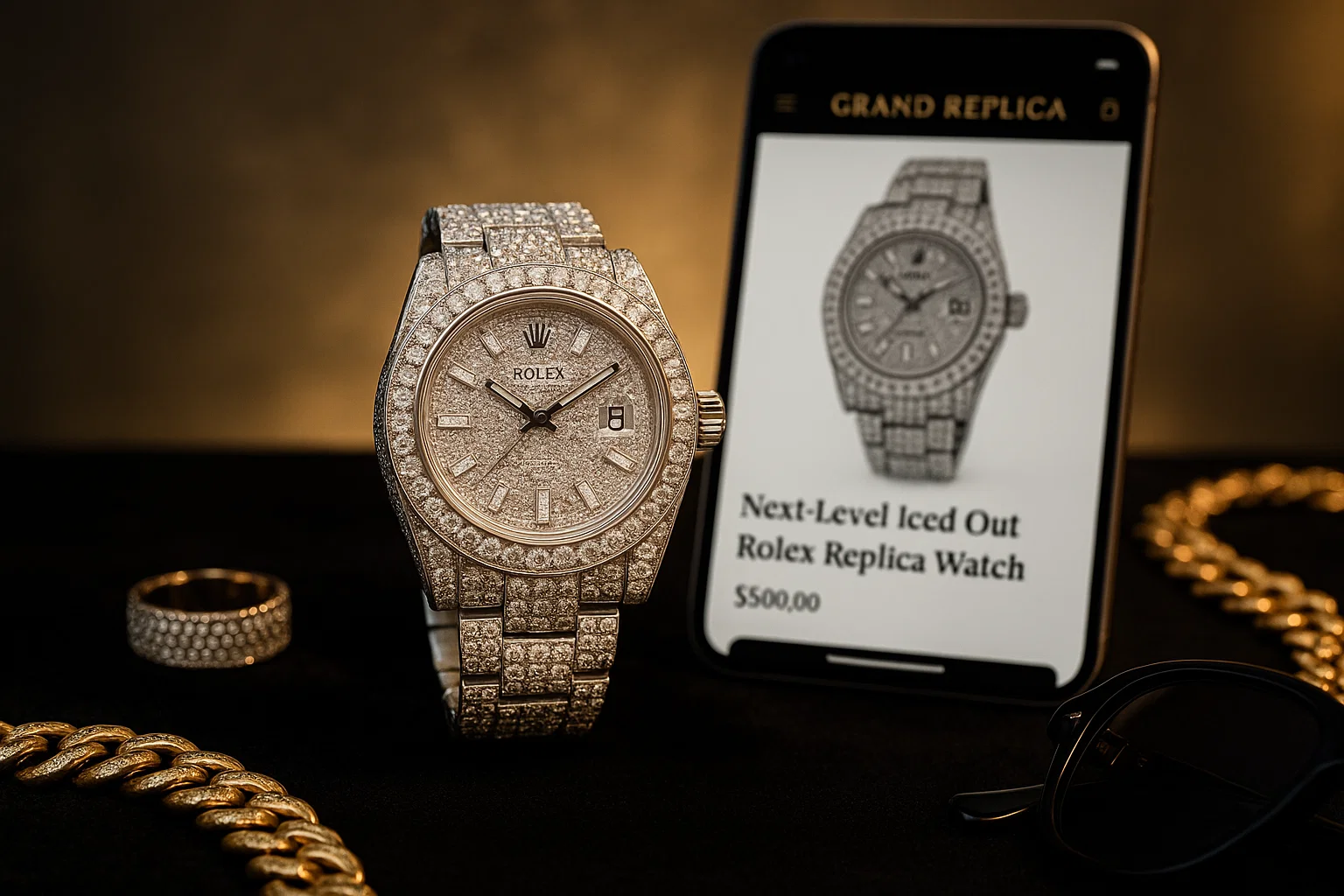 Iced Out Rolex-Replika der nächsten Generation