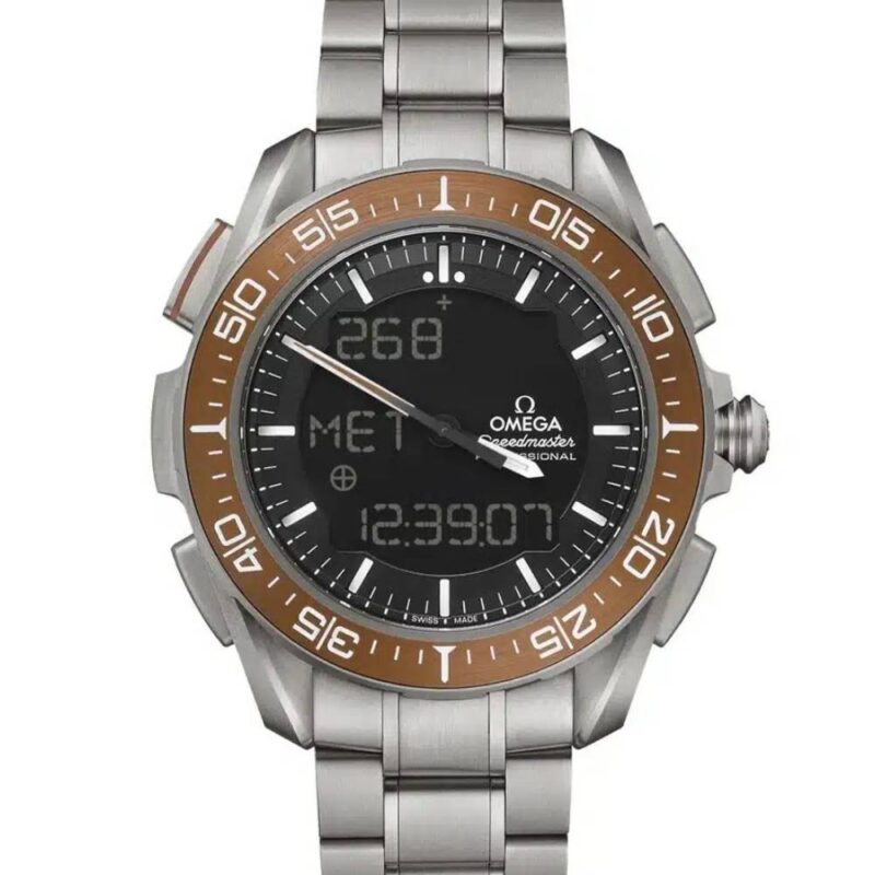 Omega Speedmaster X-33 Marstimer 45mm Watch – Black Dial, Titanium Bracelet Replik