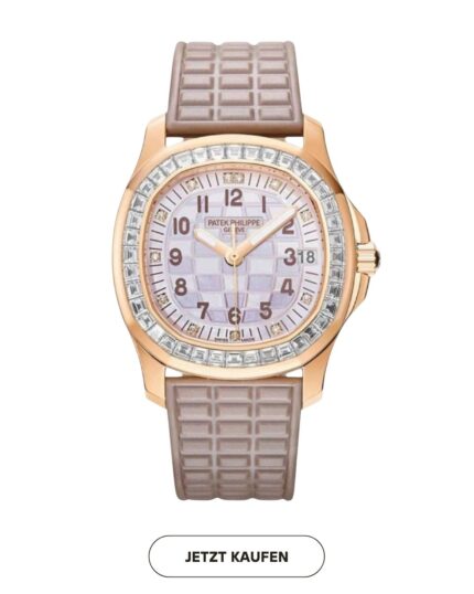 Patek Philippe Aquanaut Luce 35.6mm Watch – Beige Mother of Pearl Diamond Dial Bezel Replik