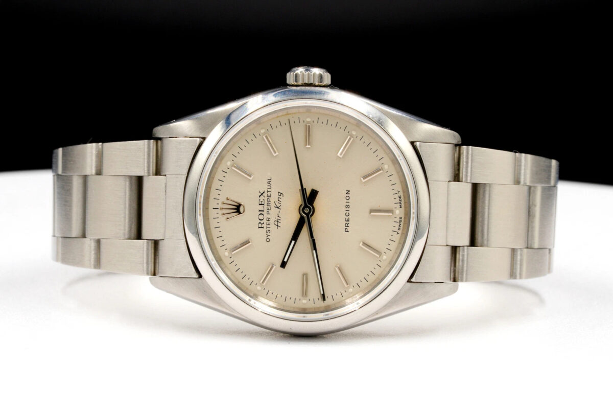 Rolex Air King 14000 Men’s Stainless Steel Watch Silver Stick Dial Replik
