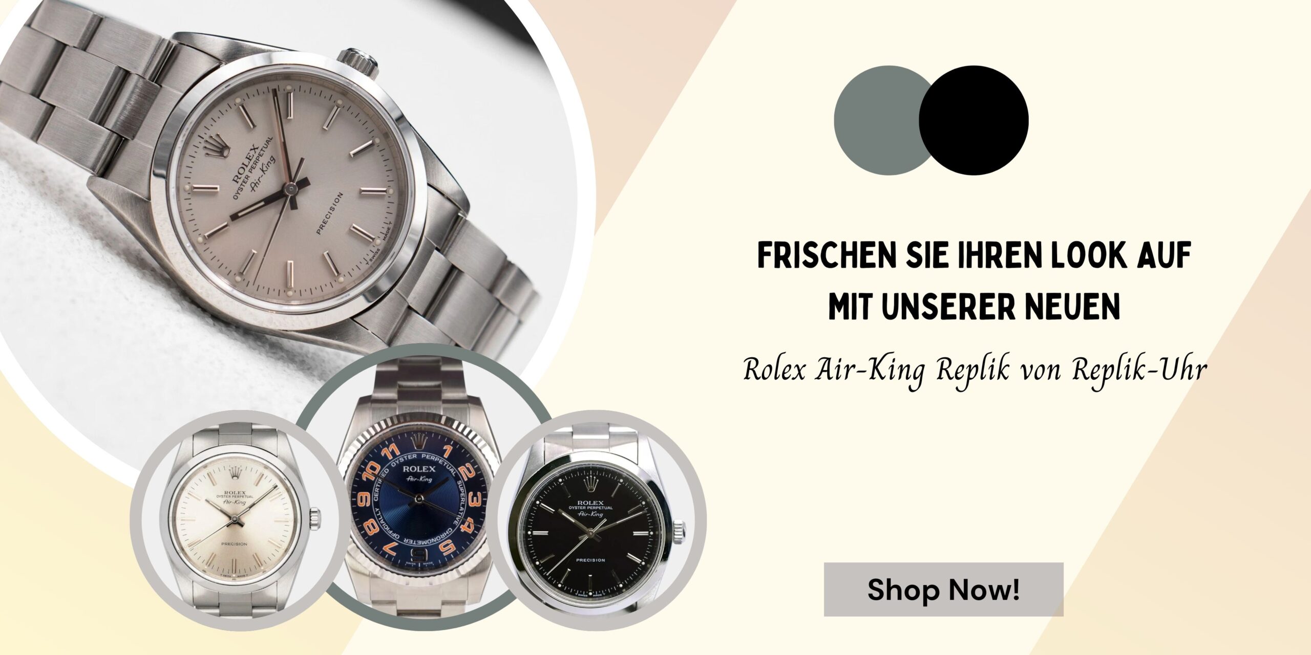 Frischen Sie Ihren Look auf mit unserer neuen Rolex Air-King Replik von Replik-Uhr