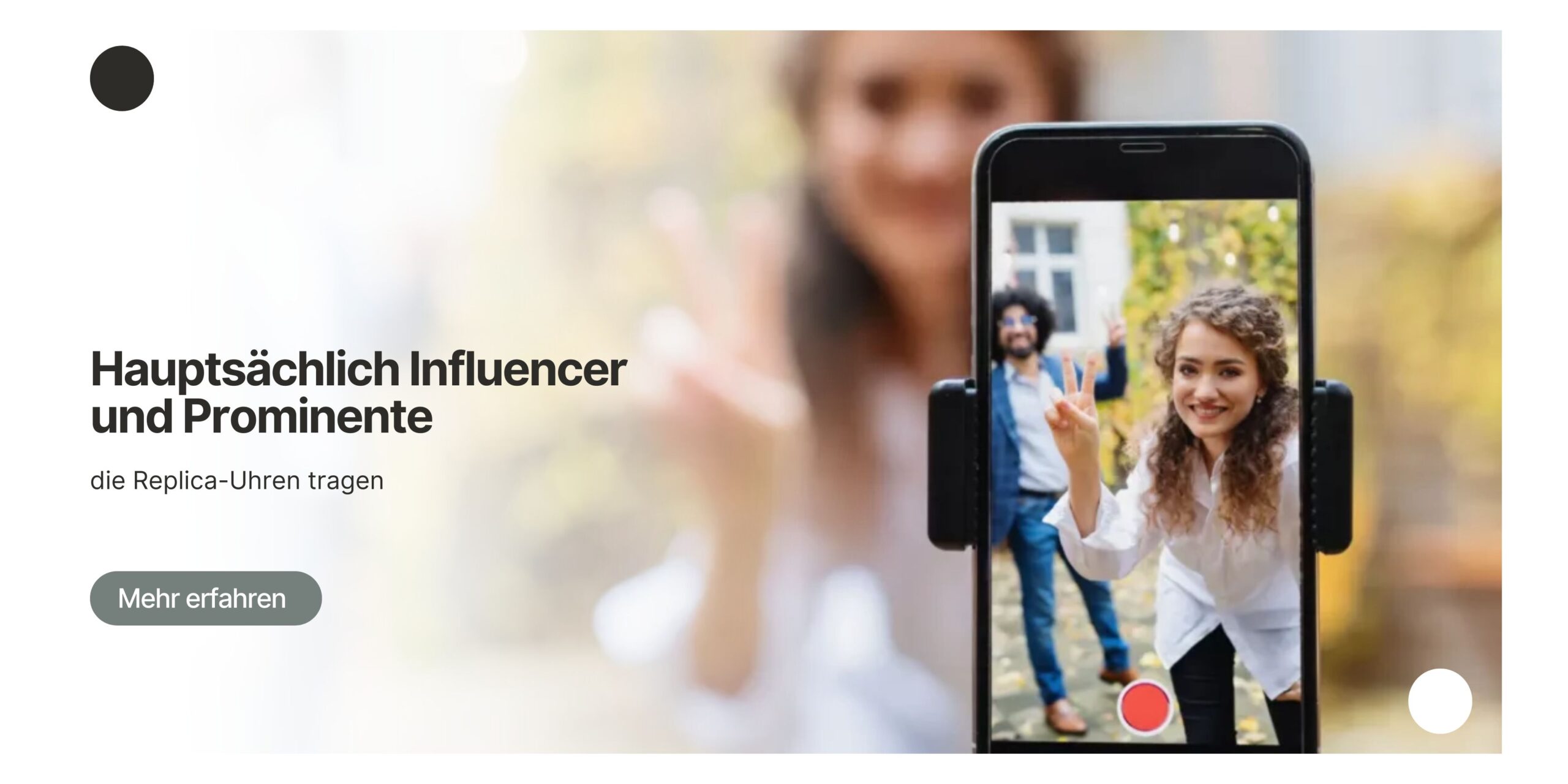 Hauptsächlich Influencer und Prominente, die Replica-Uhren tragen