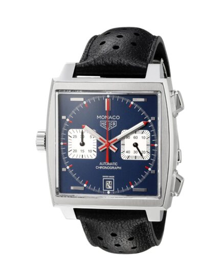 Tag Heuer Men’s ‘Monaco’ Swiss Automatic Stainless Steel and Leather Dress Watch Replik